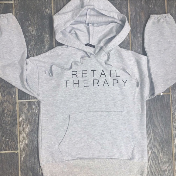 • Avon Hoodie “RETAIL THERAPY• XS • - Picture 2 of 8